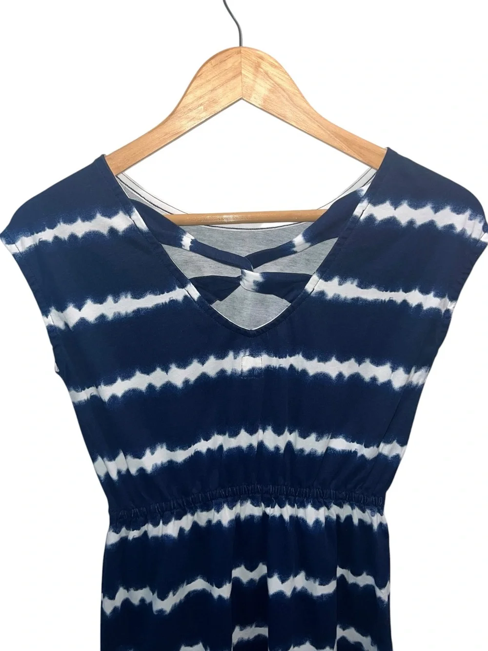 Gap Kids Girls Navy & White Tie Dye Dress Size L 10-11